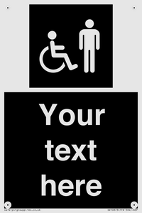 Custom information: black panel disabled and male